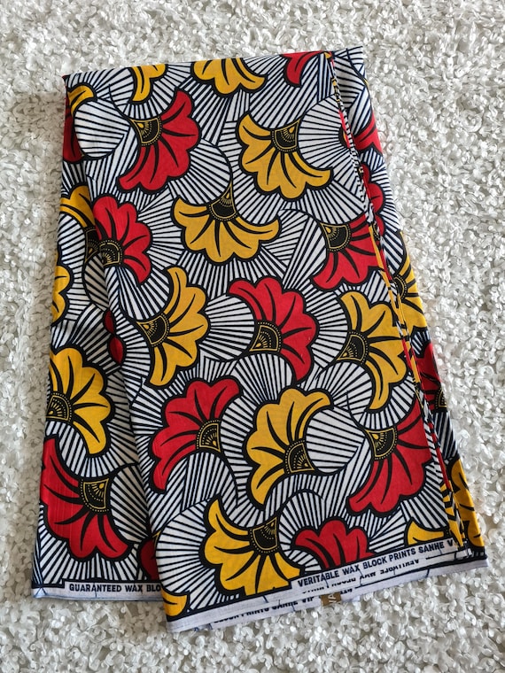 African Ankara Print Fabric: Sewing and Dress Making Fabric, Craft and Upholstery Fabric, 100% Cotton African print, African Headwrap Fabric