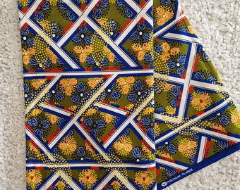 African Ankara Print Fabric: Sewing and Dress Making Fabric, Craft and Upholstery Fabric, 100% Cotton African print, African Headwrap Fabric
