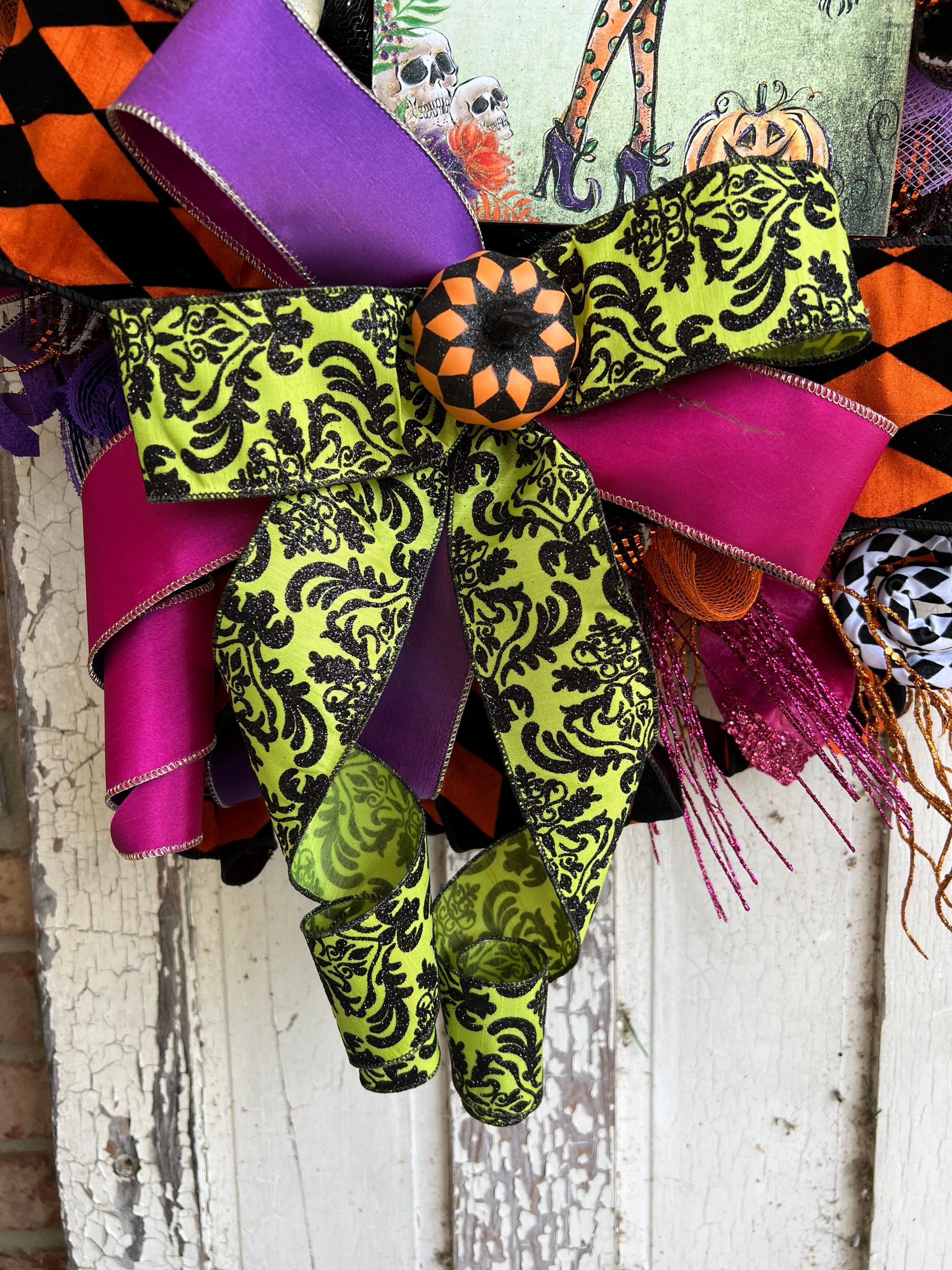 Halloween Wreath Halloween Wreaths Halloween Decor Etsy