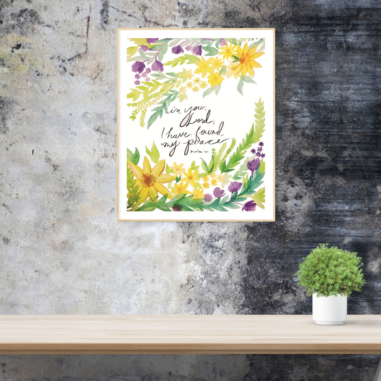 Scripture Art Prints Bible Verse Framed Art Watercolour Etsy Canada