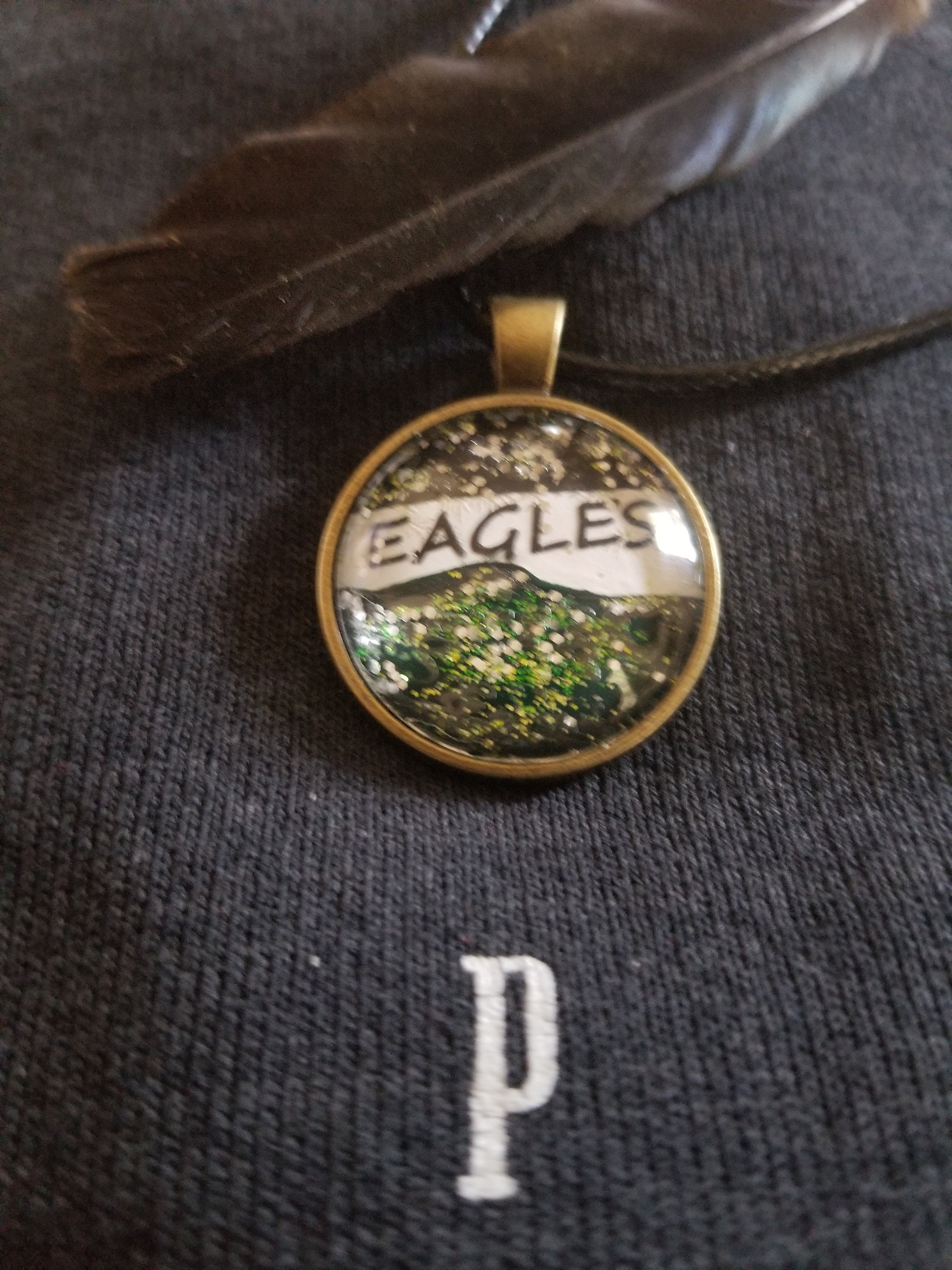 Necklaces for woman. Philadelphia Eagles. Football Pendant. | Etsy