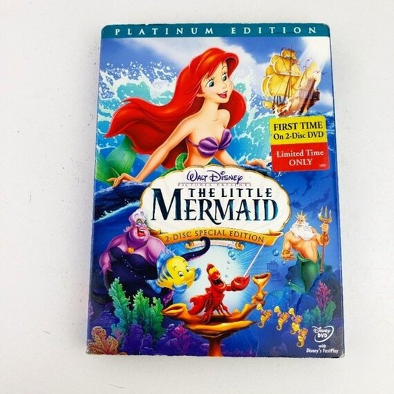Walt Disney the Little Mermaid Platinum Edition 2 Disc DVD Etsy