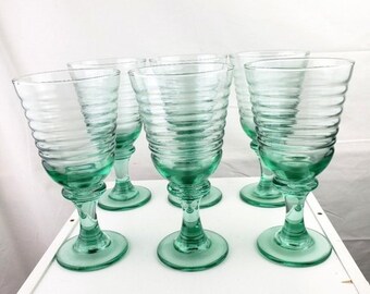 Libbey Ribbed Glassware Libby Stemmed Glasses - Etsy