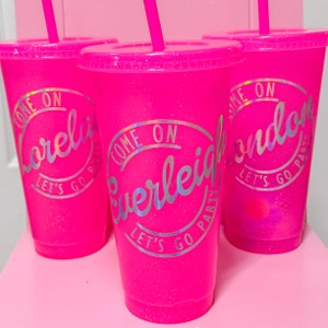 Barbie cup | pink cup | party favor