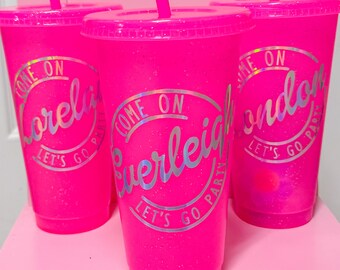 Barbie cup | pink cup | party favor