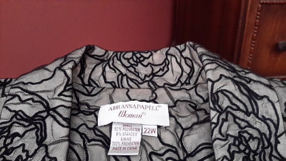 Vintage Adrianna Papéll Ladies Jacket; Plus Size … - image 2