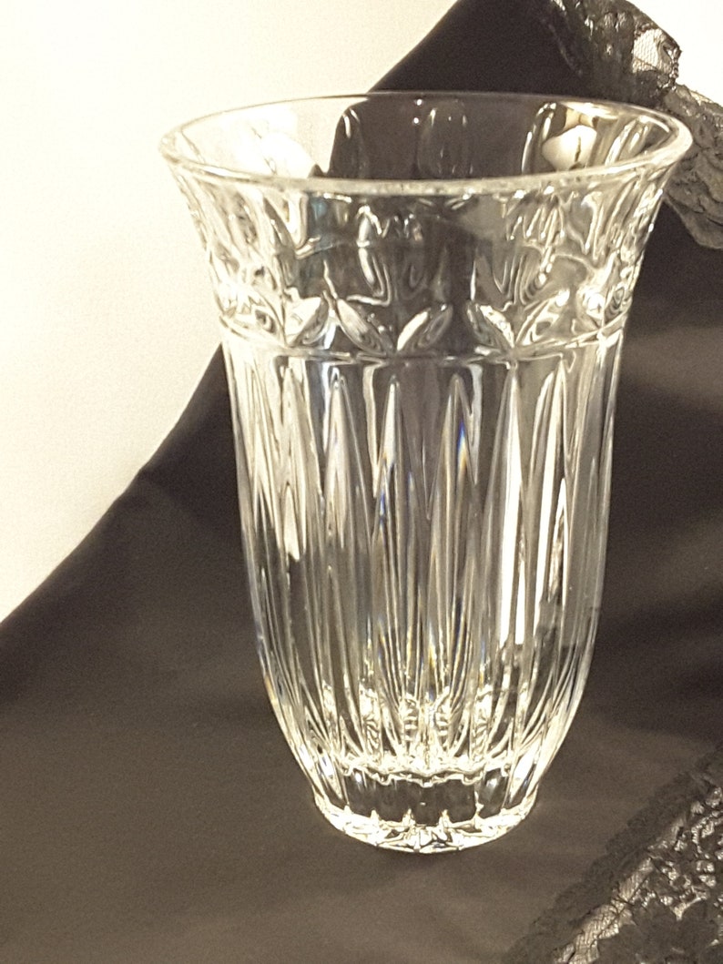 Block Crystal Tulip Vase Crystal Vase With Tulip Garden Etsy