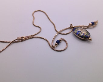 Vintage Avon Jewelry; Avon Necklace; Rare Avon Necklace; Avon Royal Impressions Blue Necklace