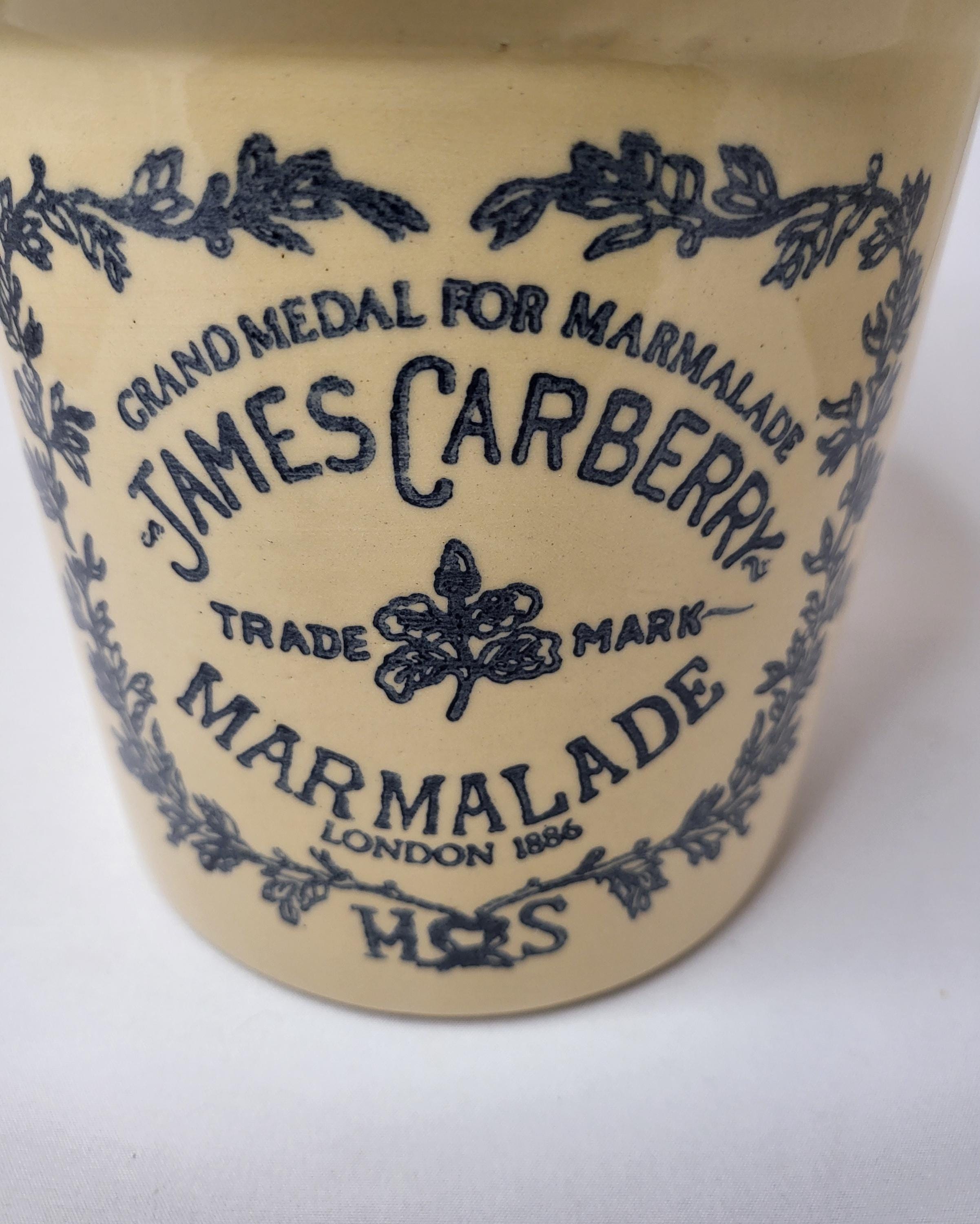 Large Antique James Carberry Marmalade Crock With Lid - Etsy