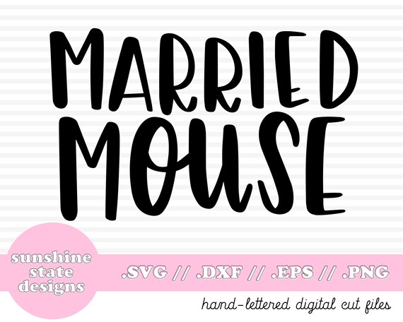 Download Married Mouse Svg Disney Wedding Disney Svg Dxf Disney Etsy