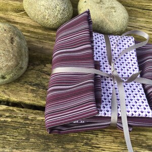 Handkerchiefs gift set, Christmas gift, Fathers gift, eco friendly, washable, reusable cotton hankies, pocket hankies, image 5