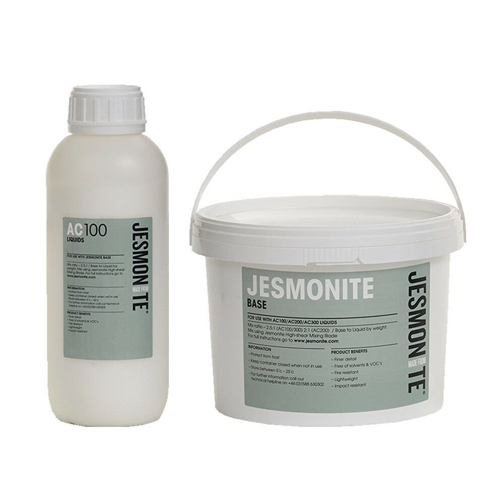 Jesmonite AC100 Terrazzo Resin Refill Standard AC100 XL Active LIQUID and  BASE Refill Only 3.5KG 