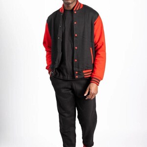 Womens varsity jacket style jogger sweatsuit set gift for her womens tracksuit