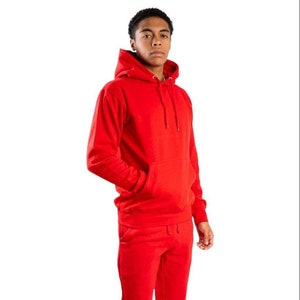 Mens Red Sweatsuit Mens Red Hoodie Mens Red Joggers Mens Red Sweatpants ...
