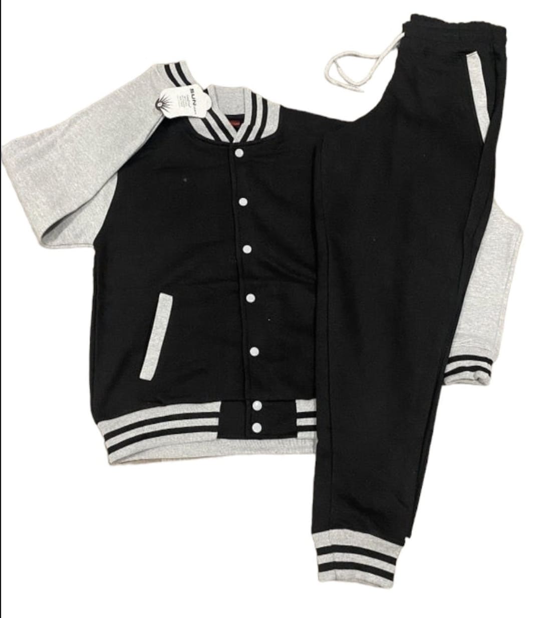 Womens Varsty Jacket Style Jogger Sweatsut Set Gft For Her Womens