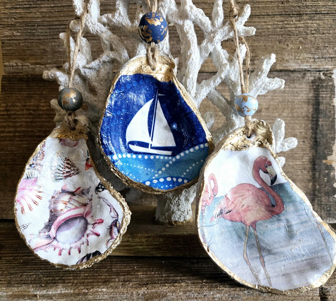Oyster Shell Ornaments - Etsy