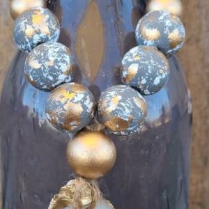 Oyster shell blessing beads, welcome beads, bottle beads