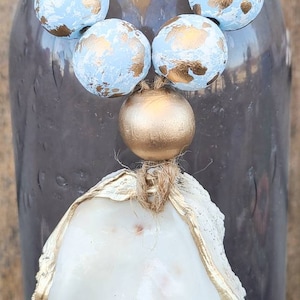 Oyster shell blessing beads, welcome beads, bottle beads