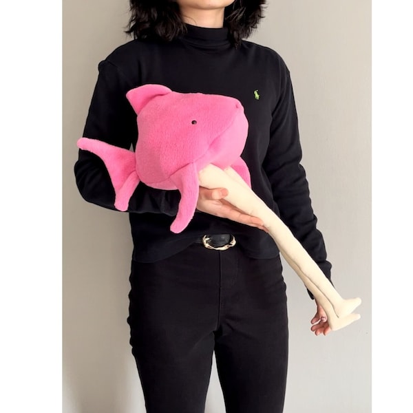 Fish With Legs Plushie (Pink) Big