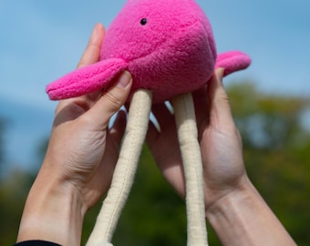 Fish With Legs Plushie (Pink) Small