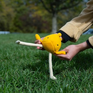 Fish With Legs Plushie (Yellow) Small