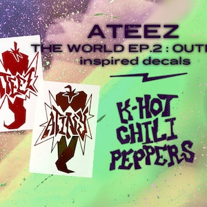 ATEEZ The World Ep.2 : OUTLAW decal - holo sticker for lightsticks, phones, deco, etc.
