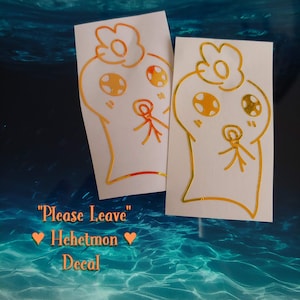 ATEEZ Yeosang&#39;s &quot;Please Leave&quot; Hehetmon Kpop Decal for lightsticks and more~