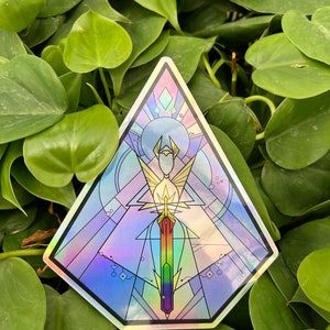 X-Large 6” Pride Protector Vinyl Sticker | SPOP | Holographic or Glossy | Laptop & Water Bottle Sticker