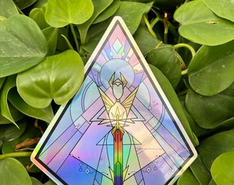 X-Large 6” Pride Protector Vinyl Sticker | SPOP | Holographic or Glossy | Laptop & Water Bottle Sticker