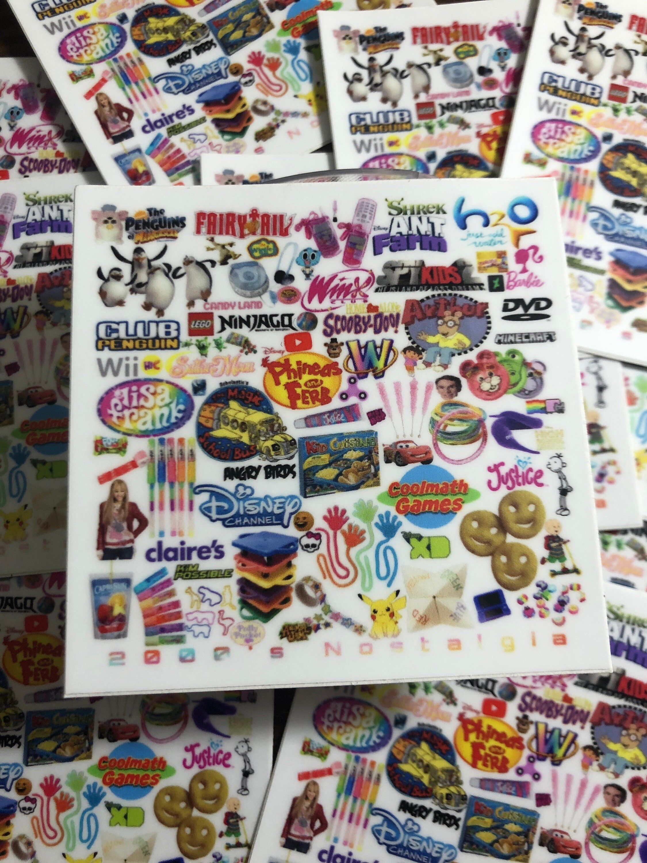 2000s Nostalgia Decal CAR LAPTOP Sticker 2000s Kids Nostalgia - Etsy