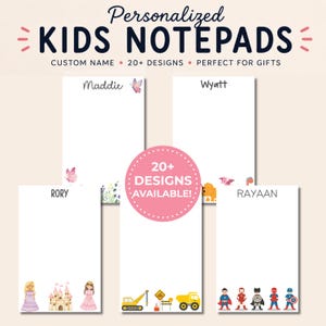 Personalized Kids Notepad: Custom Stationery, Gift for Kids