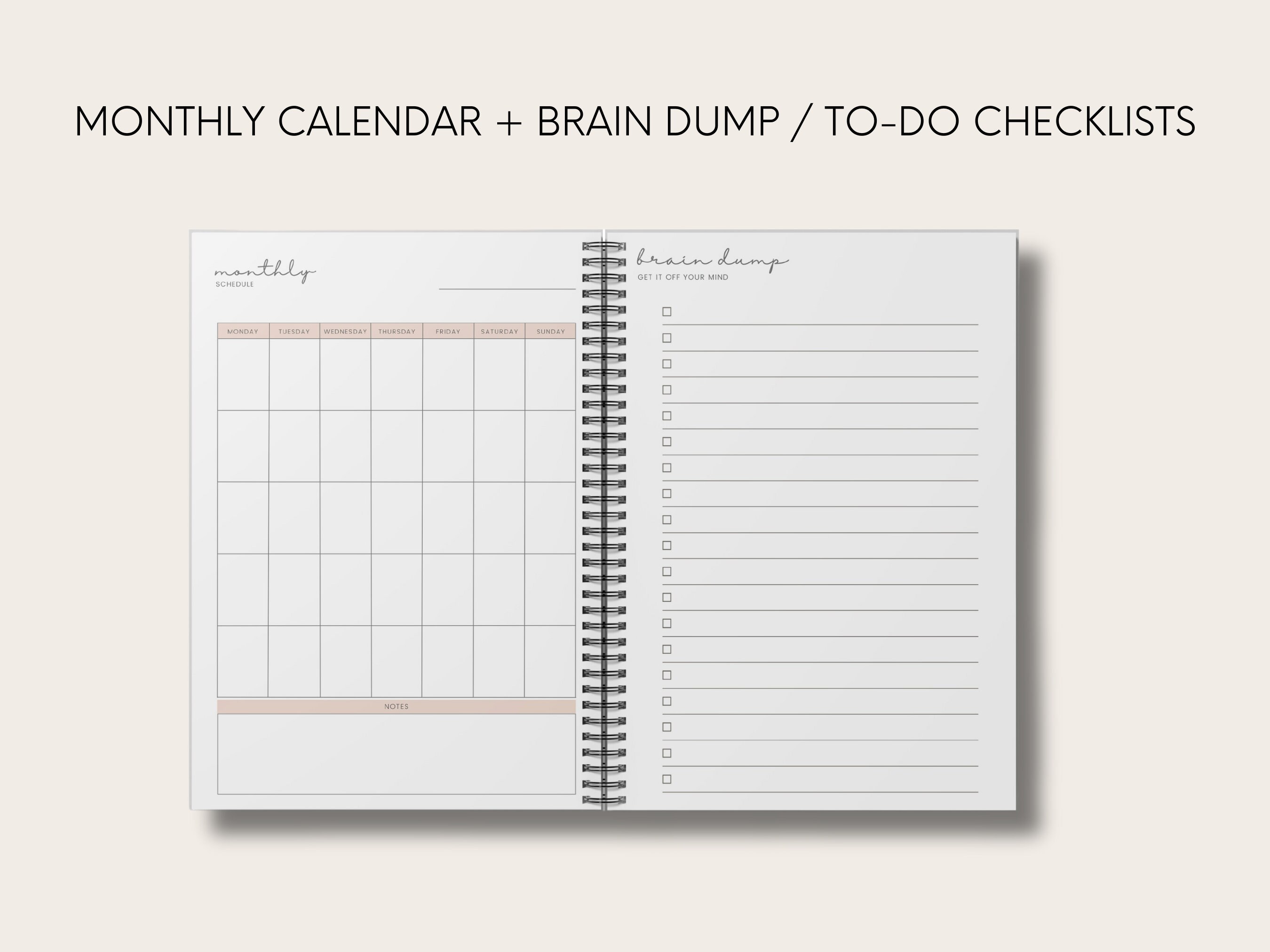Mom Planner Stay at Home Mom Planner Weekly Productivity Planner