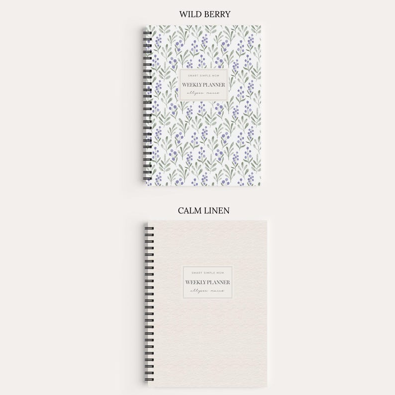 Personalized Mom Planner | Weekly Monthly Organizer | Custom Name Cover | Stay at Home Mom image 4