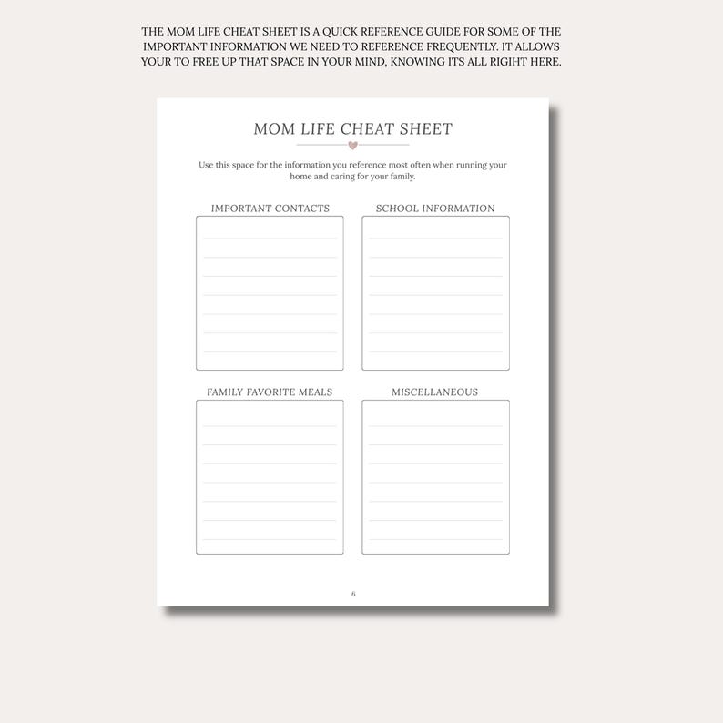 Personalized Mom Planner | Weekly Monthly Organizer | Custom Name Cover | Stay at Home Mom image 13