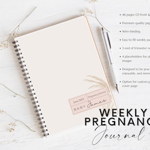 WEEKLY PREGNANCY JOURNAL Pregnancy Tracker Pregnancy Gift