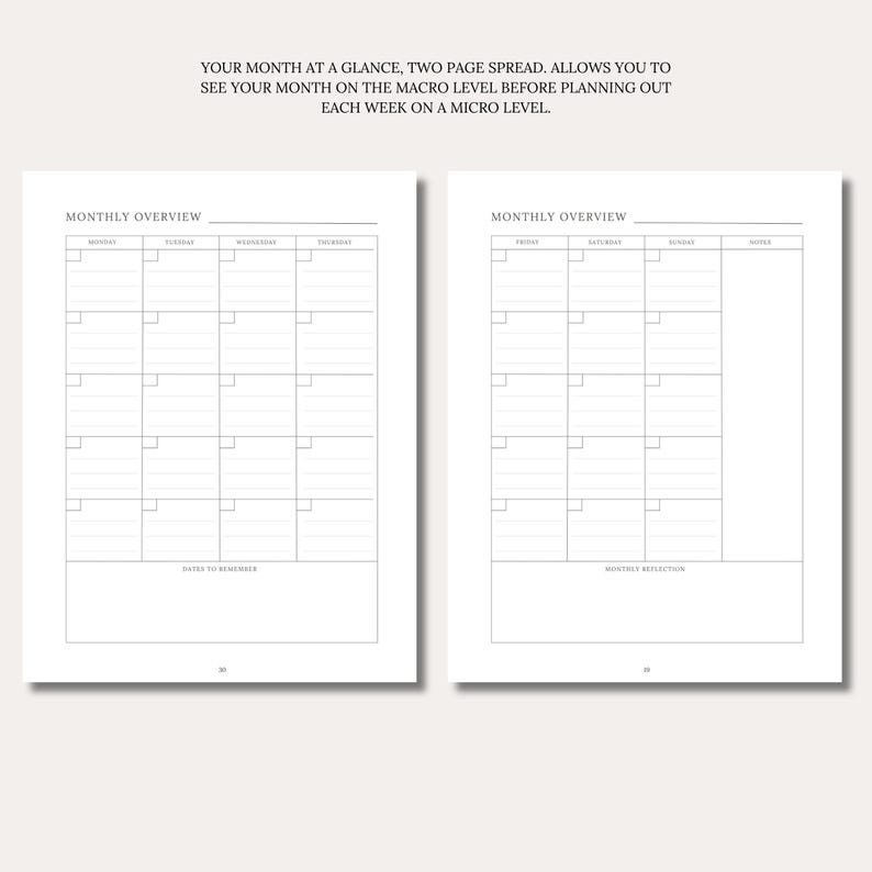 Personalized Mom Planner | Weekly Monthly Organizer | Custom Name Cover | Stay at Home Mom image 8