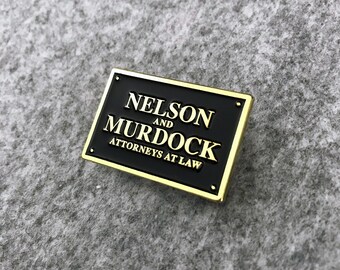 Nelson and Murdock Pin - 1.25" Soft Enamel Daredevil Pin - Matt Murdock - Marvel's Daredevil