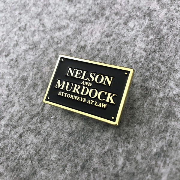 Nelson and Murdock Pin - 1.25" Soft Enamel Daredevil Pin - Matt Murdock - Marvel's Daredevil