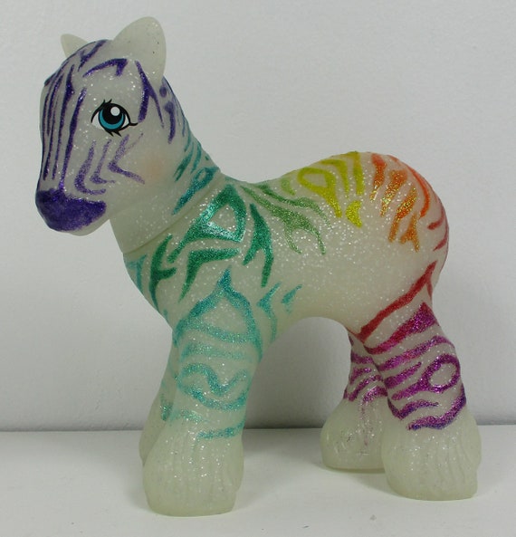 rainbow zebra stuffed animal