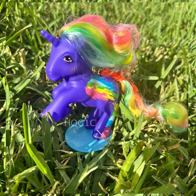 Vivid Raspberry Mlp Rainbow Splash Vivid Unicorn Pony Deluxe Hair Brushable Doll HQG1C - Etsy