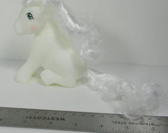 handgemachtes weißes Haar G1 Blank-Pony - Retro-Fantasy-Spielzeug für Retro-Anpassung Basteln und Bürsten