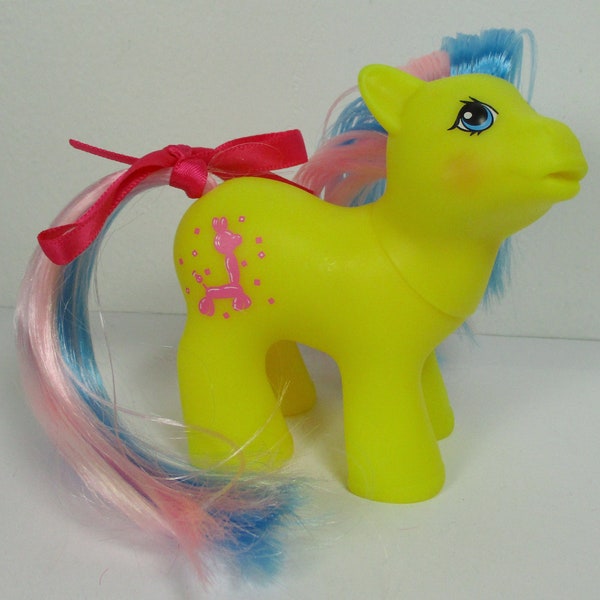 Baby Brother Chipper JUNGE G1 Pony Alles Gute zum Geburtstag Babys - Klassische Retro Spielzeug Ballon Symbole Gelb