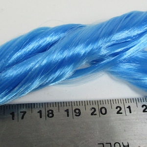 Nylon Custom HAIR HQ Bright Blue HQG1C Retro Type For Dolls Ponies & Projects 1 Straight Hank