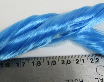 Nylon Custom HAIR HQ Bright Blue HQG1C Retro Type For Dolls Ponies & Projects 1 Straight Hank