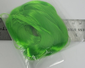 Full Size Nylon Custom HAIR HQ Garland Green HQG1C Retro Type For Dolls Ponies & Projects 1 Straight Hank