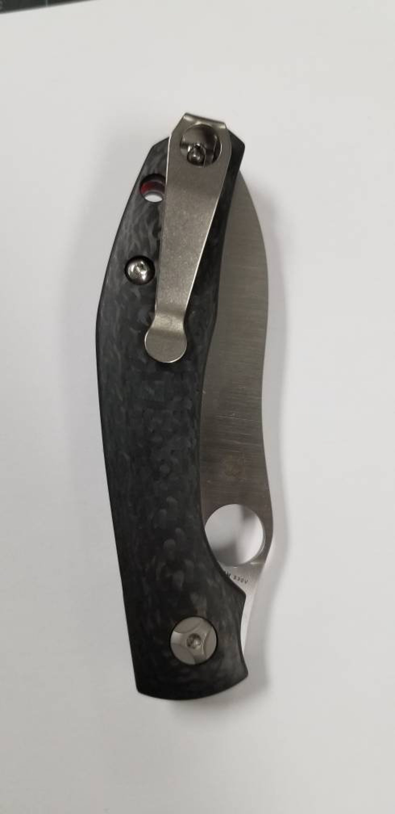 Spyderco Wire clip replacement Custom Titanium deep carry Etsy