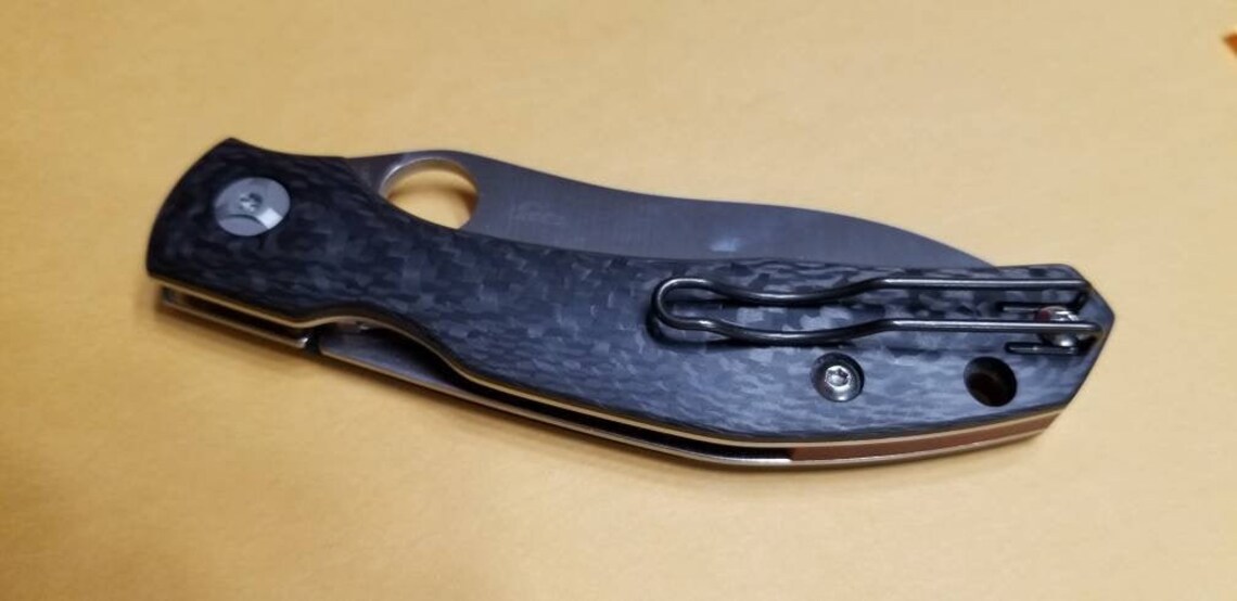 Spyderco black wire clip deep carry pocketclip replacement Etsy