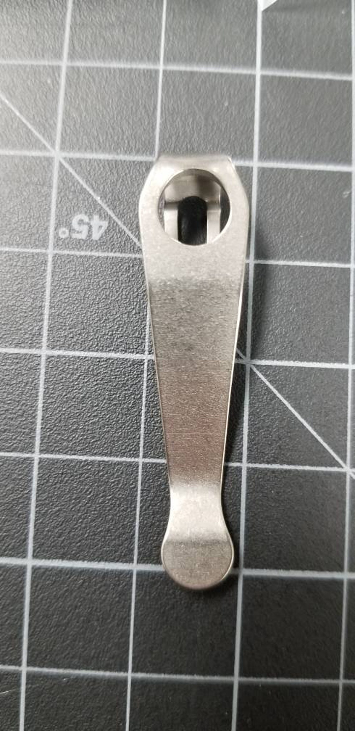 Spyderco Wire clip replacement Custom Titanium deep carry Etsy
