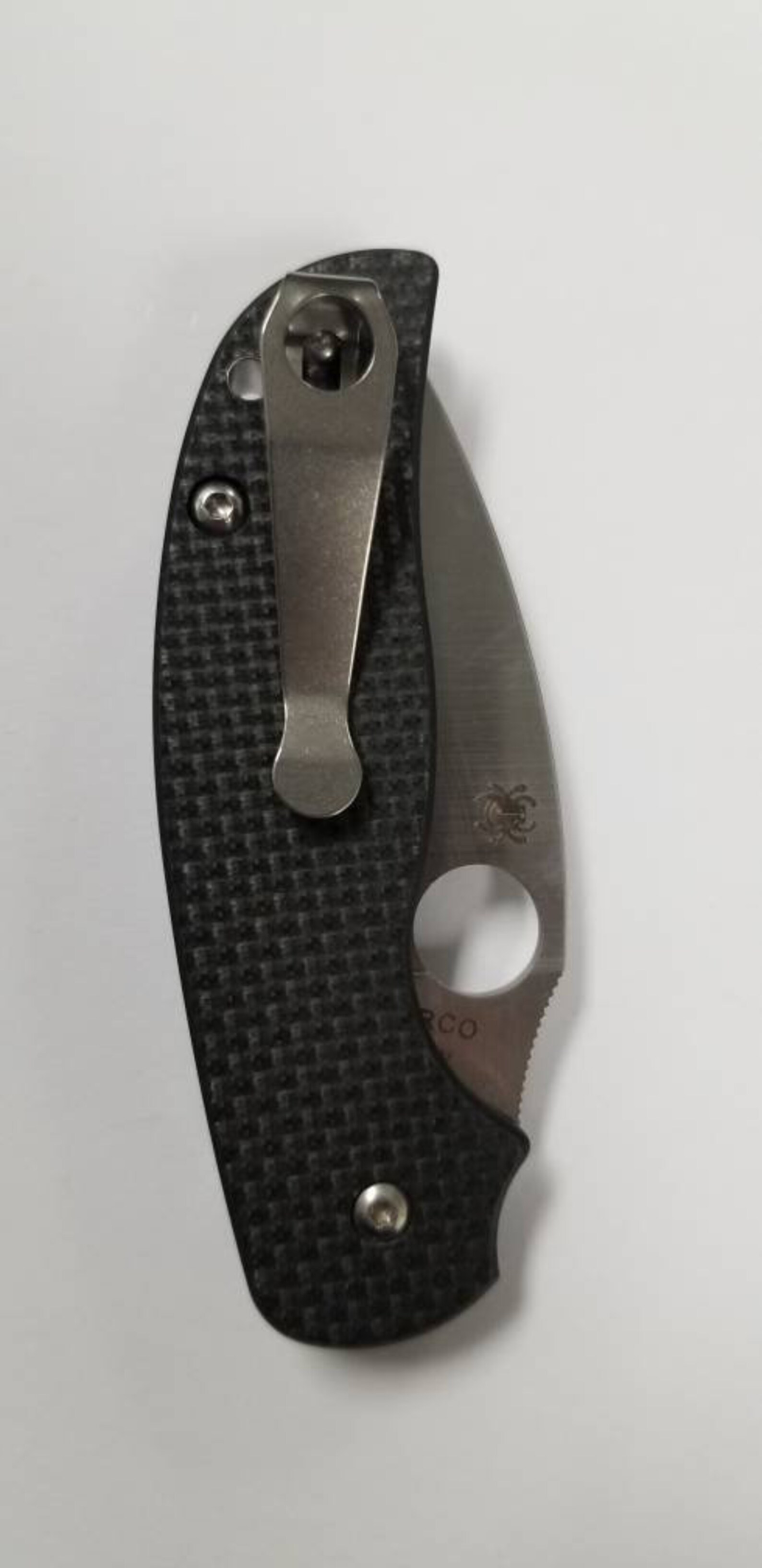 Spyderco Wire clip replacement Custom Titanium deep carry Etsy