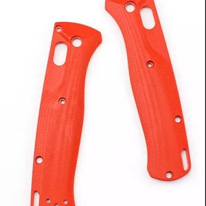 Benchmade 535 bugout Red Custom G10 scales